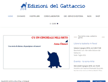 Tablet Screenshot of edizionidelgattaccio.it